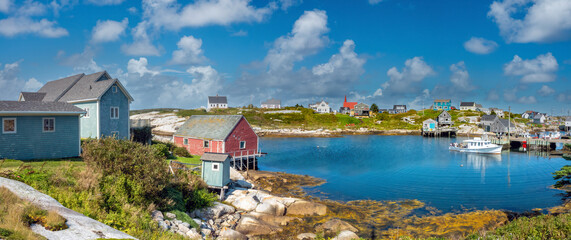 The picturesque old fishing harbor of Peggy's Cove, Nova Scotia, Canada