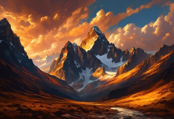 majestic mountain peaks surrounded turbulent cloud patterns creating stunning visual landscape, adventure, alpine, backdrop, beauty, biodiversity, blue