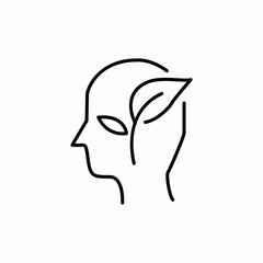 eco mind icon sign vector