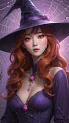Fototapeta premium young witch