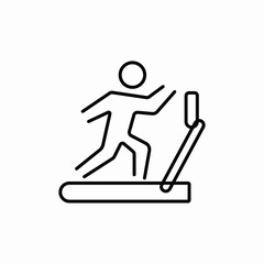 man running icon sign vector