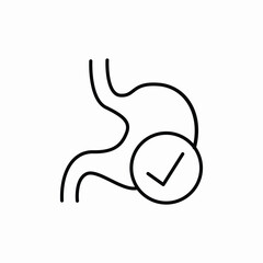 stomach protection icon sign vector