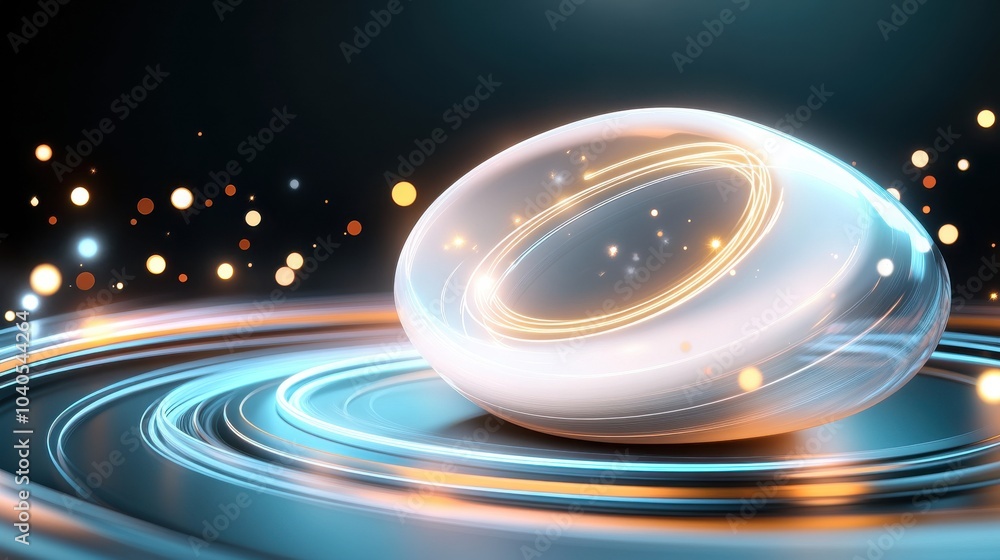 Poster low angle view of neon light with soft bokeh effects