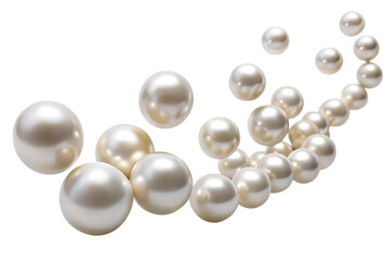 Pearls loose and flying TRANSPARENT  PNG 
