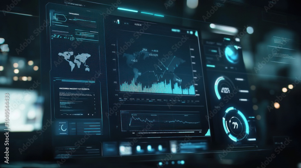 Poster digital dashboard interface