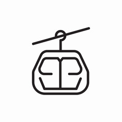 cable car icon sign vector