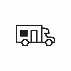 delivery truck icon sign vector