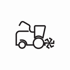 garden cultivator icon sign vector