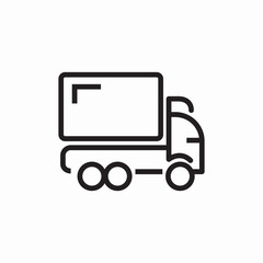heavy truck icon sign vector