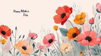 Minimalist floral pattern in vector art, in stylish typography