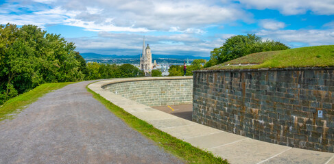 Plains of Abraham Park and the citadel of Quebec, Quebec City, Quebec, Canada
