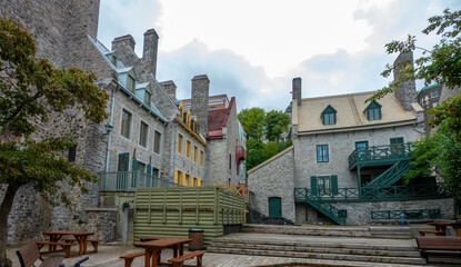 View of the lower section of the old city of Quebec, Quebec, Canada