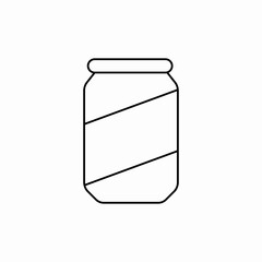 glass jar icon sign vector