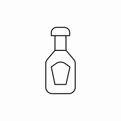 sauce bottle icon sign vector