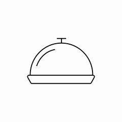 serving plate icon sign vector
