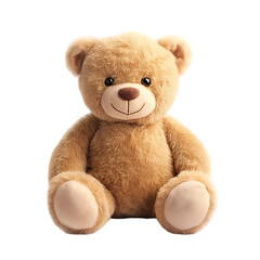 Obraz premium Classic teddy bear isolated over a transparent background, Graphic illustration for design mockup template