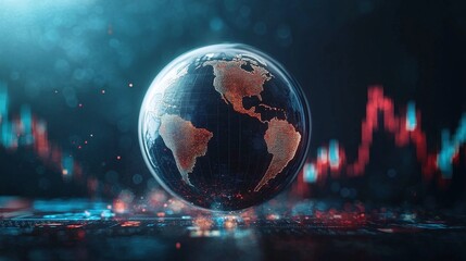 Global Markets and Portfolio Diversification Concept