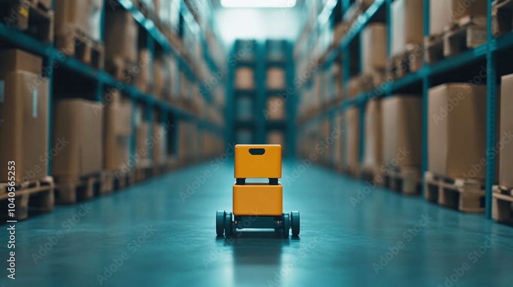 Poster smart robots in an automated warehouse environment