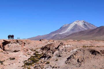 hiking in the mountains