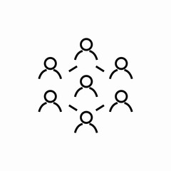 human interaction icon sign vector