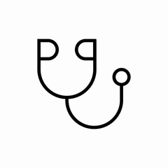 medical stethosocop icon sign vector