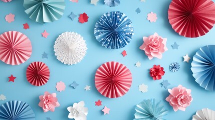 Fototapeta premium Colorful Paper Decorations