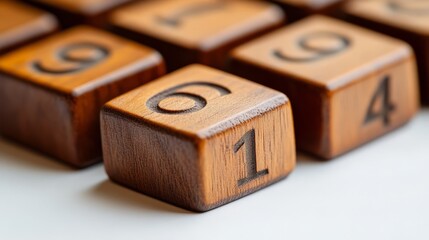 Wooden Numbered Blocks