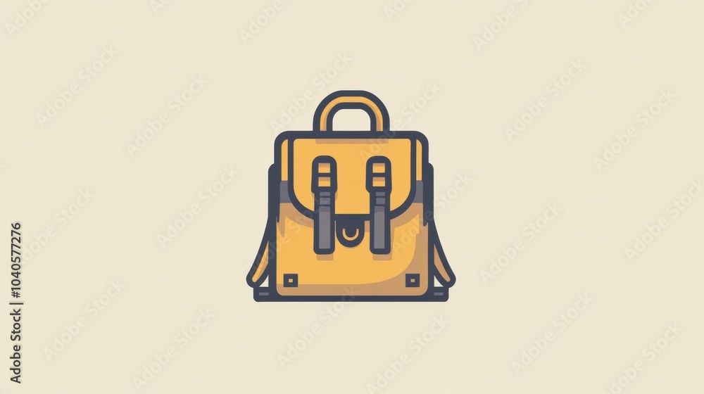 Poster a minimalist backpack design showcases its potential for adventure, inviting users to imagine new jo