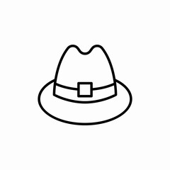 germany traditional hat icon sign vector