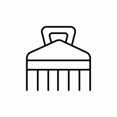 hair brush icon sign vector