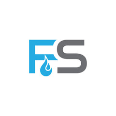 fs logo vector design, initial fs letter logo. Letter FS logo design creative custom clean two alphabet logo