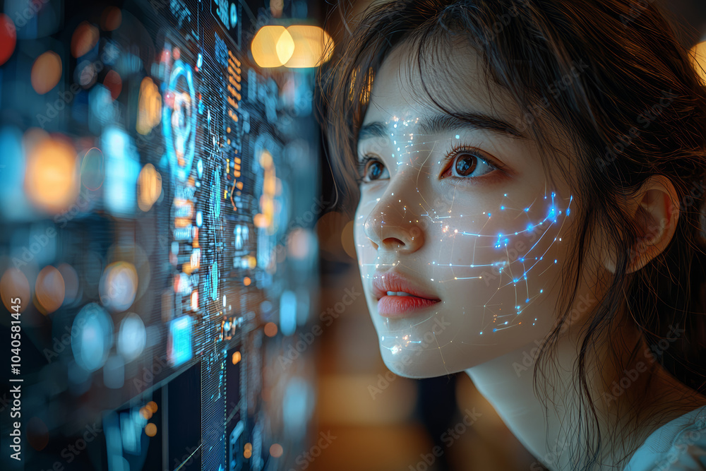 Poster an interactive ai engaging students in creative problem-solving activities, representing the role of