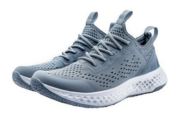 Grey Volleyball Shoes isolated on transparent background, png file, no background png file