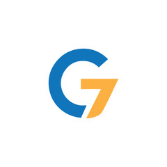 g7 logo design vector, initial g7 letter logo design vector template, G7 logo design vector template