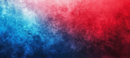 Obraz premium An abstract gradient background in vibrant shades of blue and red, creating a captivating visual effect suited for design projects