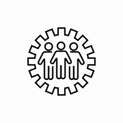 team work icon sign vector