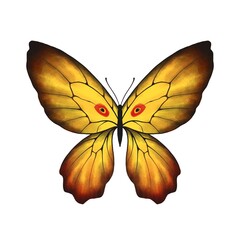 Butterfly Clipart Watercolor Hand Drawn Illustration. Isolated on White Background for Design, Print or Background.