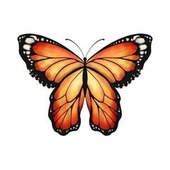 Butterfly Clipart Watercolor Hand Drawn Illustration. Isolated on White Background for Design, Print or Background.