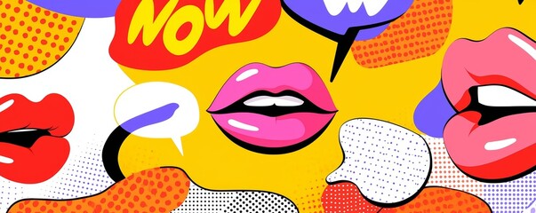 Fototapeta premium A playful arrangement of halftone features