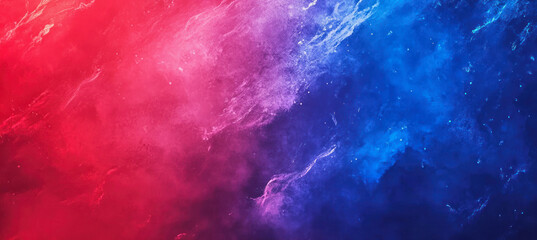 Fototapeta premium A vibrant blend of red and blue hues creates an abstract gradient background perfect for creative projects or digital designs