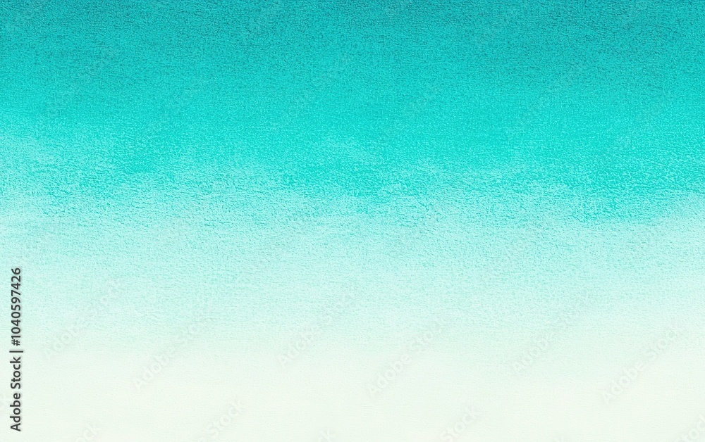 Poster a serene gradient of turquoise blending into soft white creates a calming backdrop, ideal for a coas
