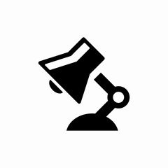 desk lamp icon sign vector