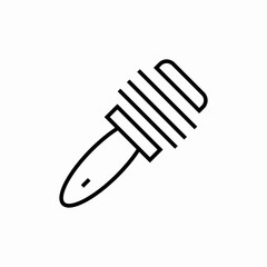 hair brush icon sign vector