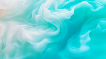 Obraz premium A serene abstract gradient background featuring soft turquoise and white tones, perfect for creative projects or digital art