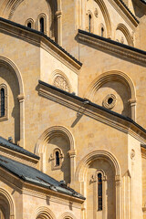 Details on Trinity church in Tbilisi, Georgia