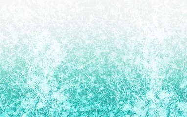 Fototapeta premium Textured turquoise background with icy patterns and soft gradient transitioning from white to blue
