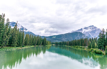Lake in Alberta, Canada. Banff national park