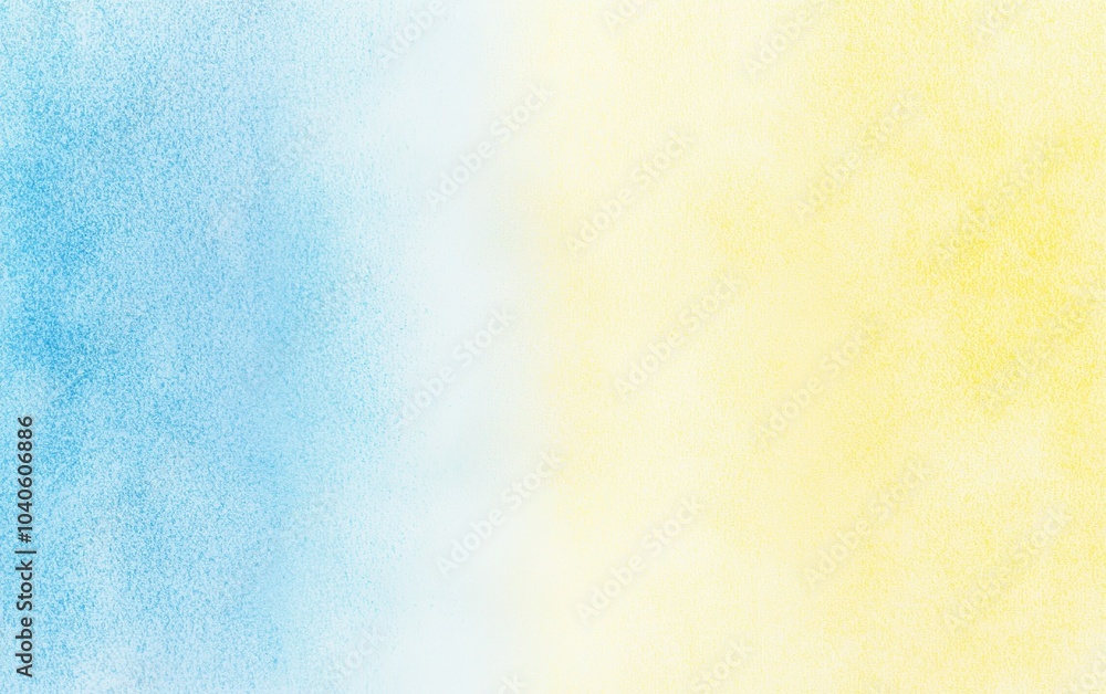 Poster Soft gradient background featuring a blend of blue and yellow hues creating a calm and serene atmosphere suitable for various applications