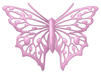 Pink butterfly holiday, Valentine's Day, women's Day, love