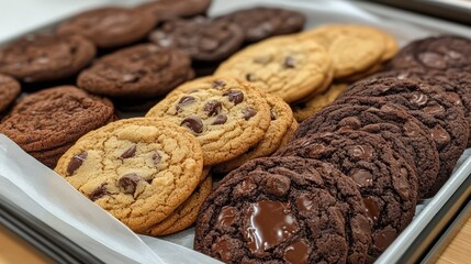 Fototapeta premium Assorted Cookies on Tray